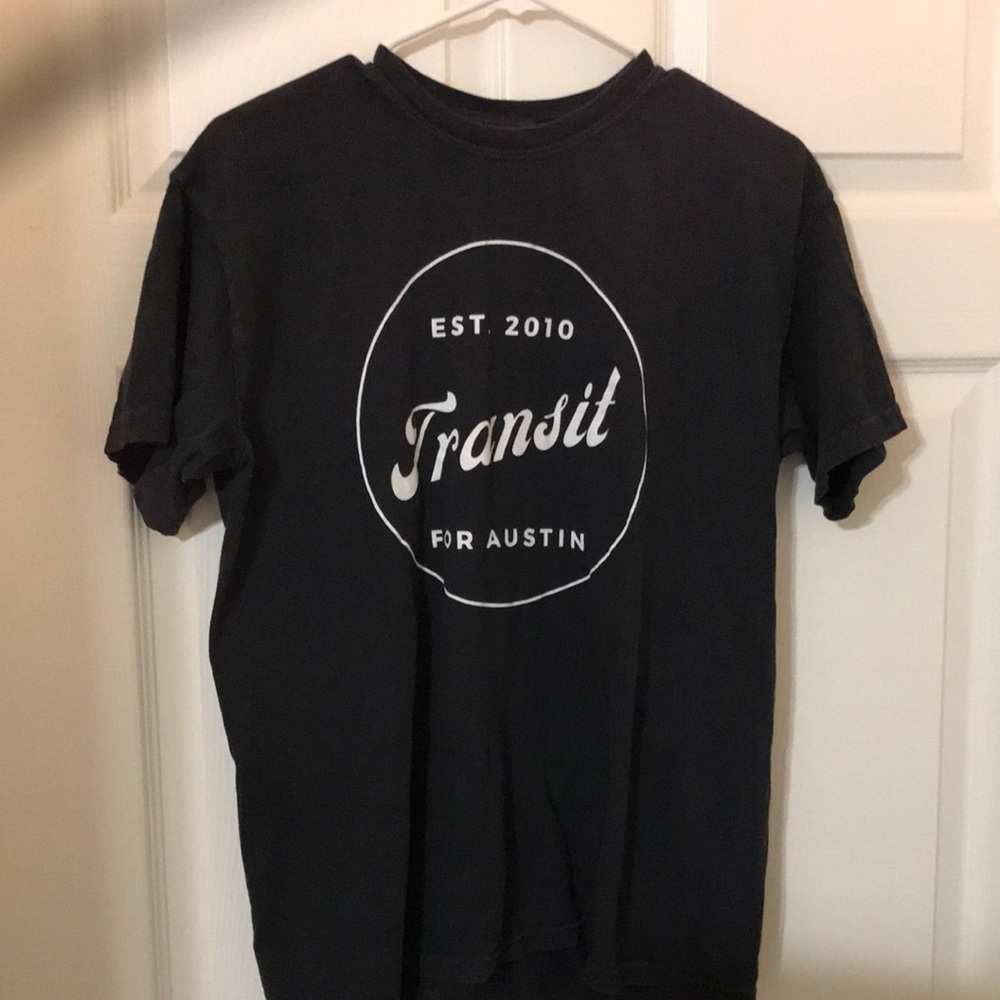 black t-shirt